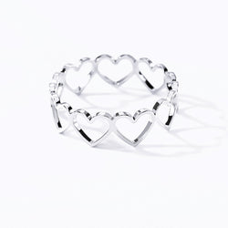 Hollowed-out Heart Ring